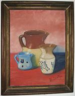 Trinity, Oil on Canvas, app. 16"x20", Betty Justin, Copyright 1973